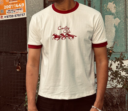 Country club ringer tee