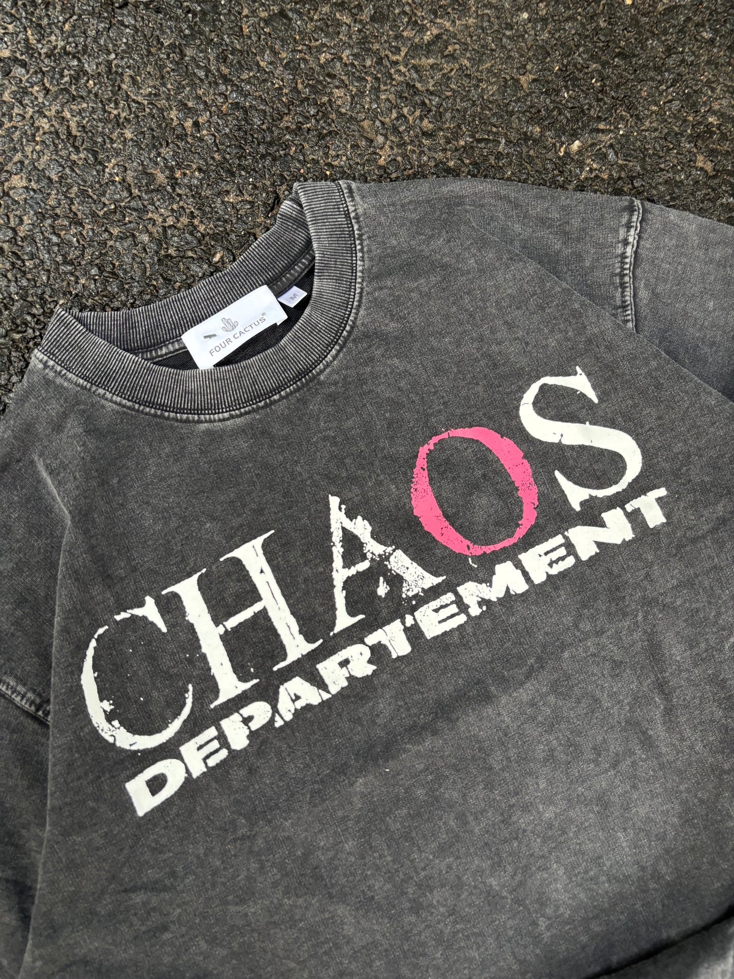 Chaos acid wash oversized tee