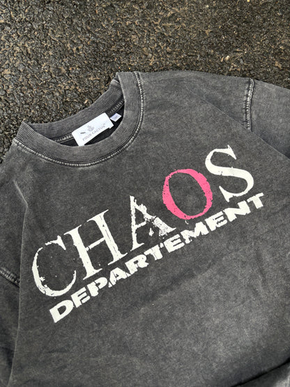 Chaos acid wash oversized tee