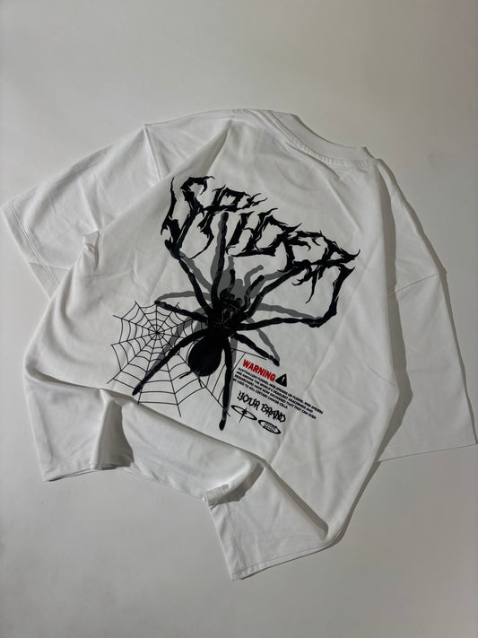 Spider white oversized tee