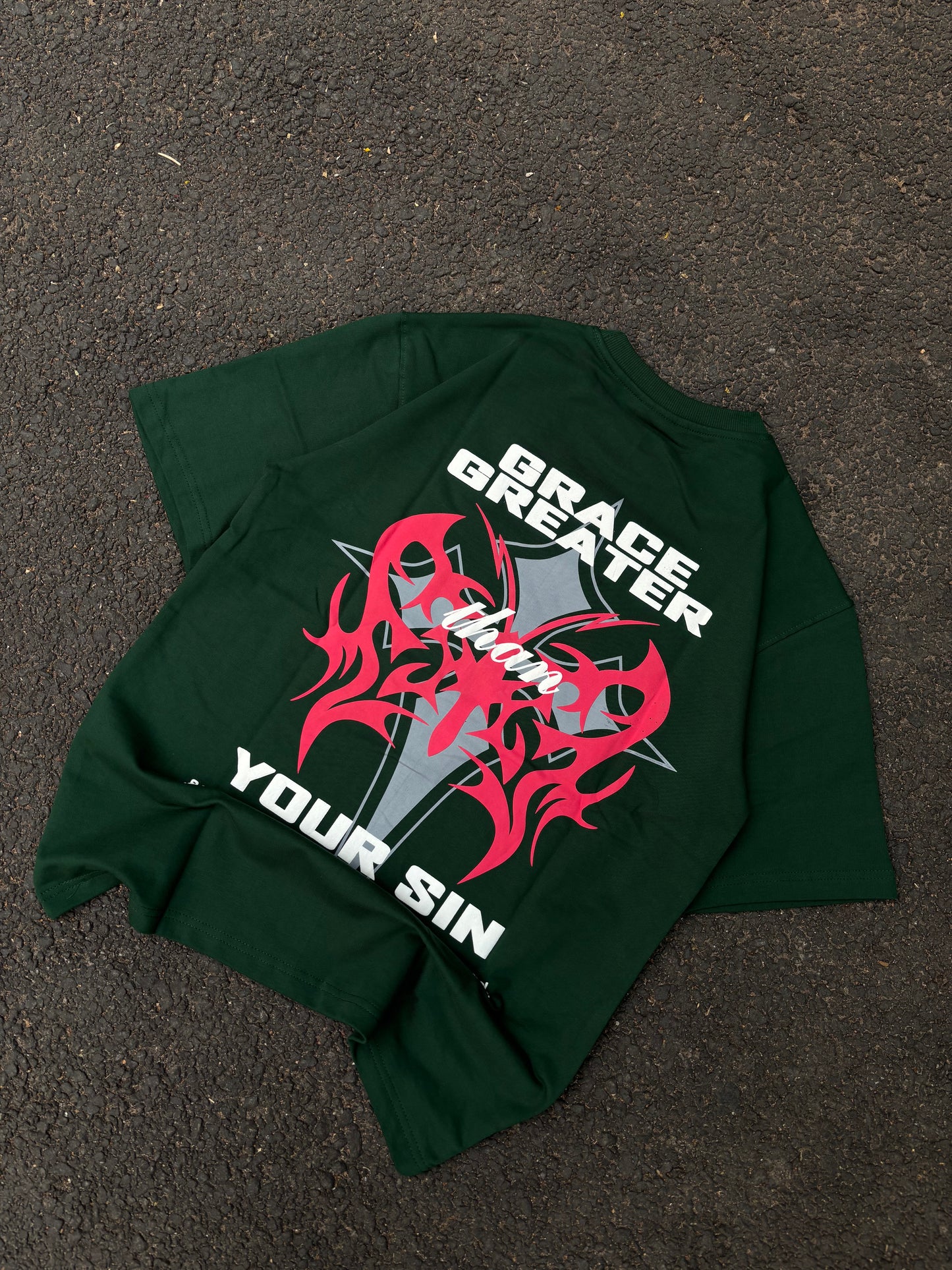Grace greater green oversized tee