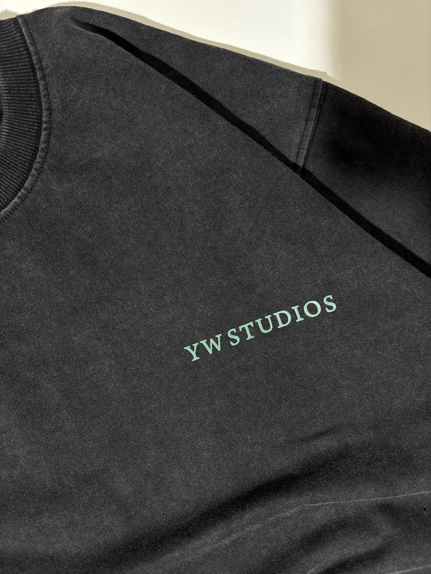 YW studios premium lava wash boxy tee