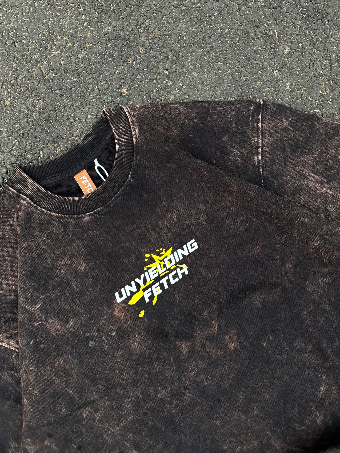 Unyeilding acid wash oversized tee