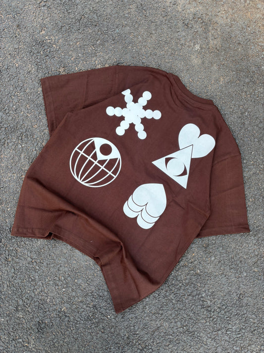 Update the standards brown oversized tee