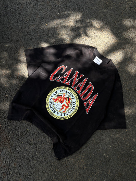 Canada black oversized tee