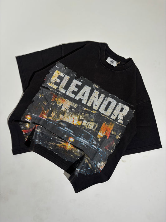 Eleanor black oversized tee