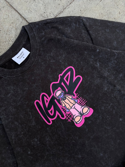 Golf acid wash oversized tee