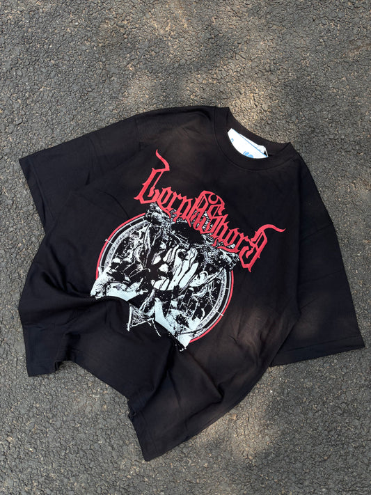 Ghost black oversized tee