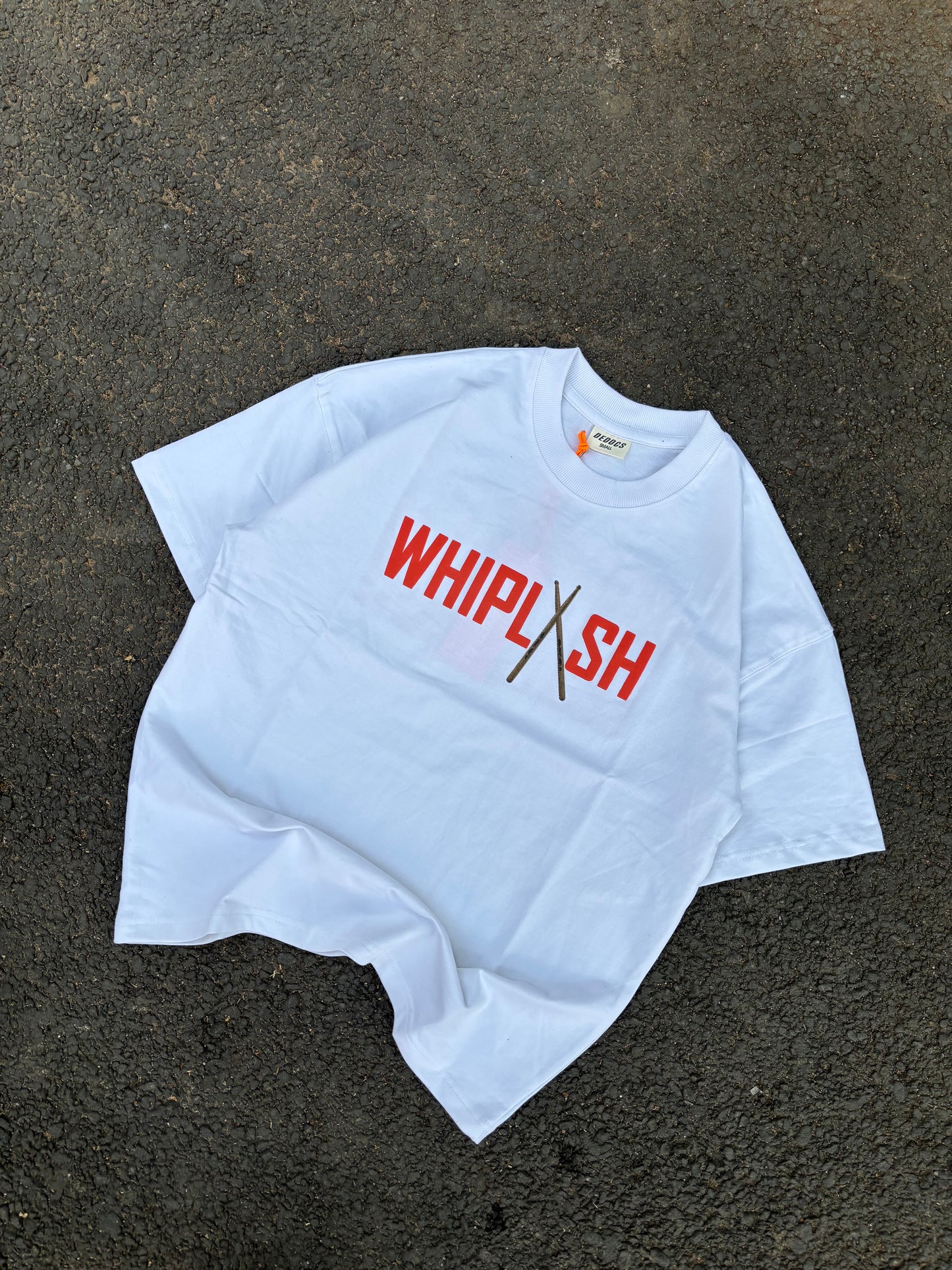 Whiplash white oversized tee