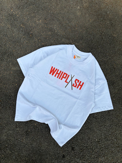 Whiplash white oversized tee