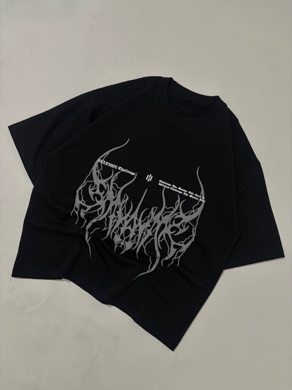 Challenge black boxy tee