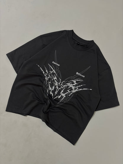 Challenge grey boxy tee