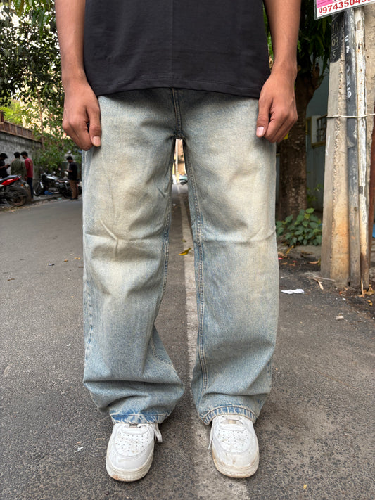 Light blue baggy jeans