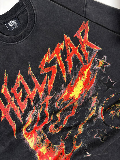 Hell premium lava wash boxy tee