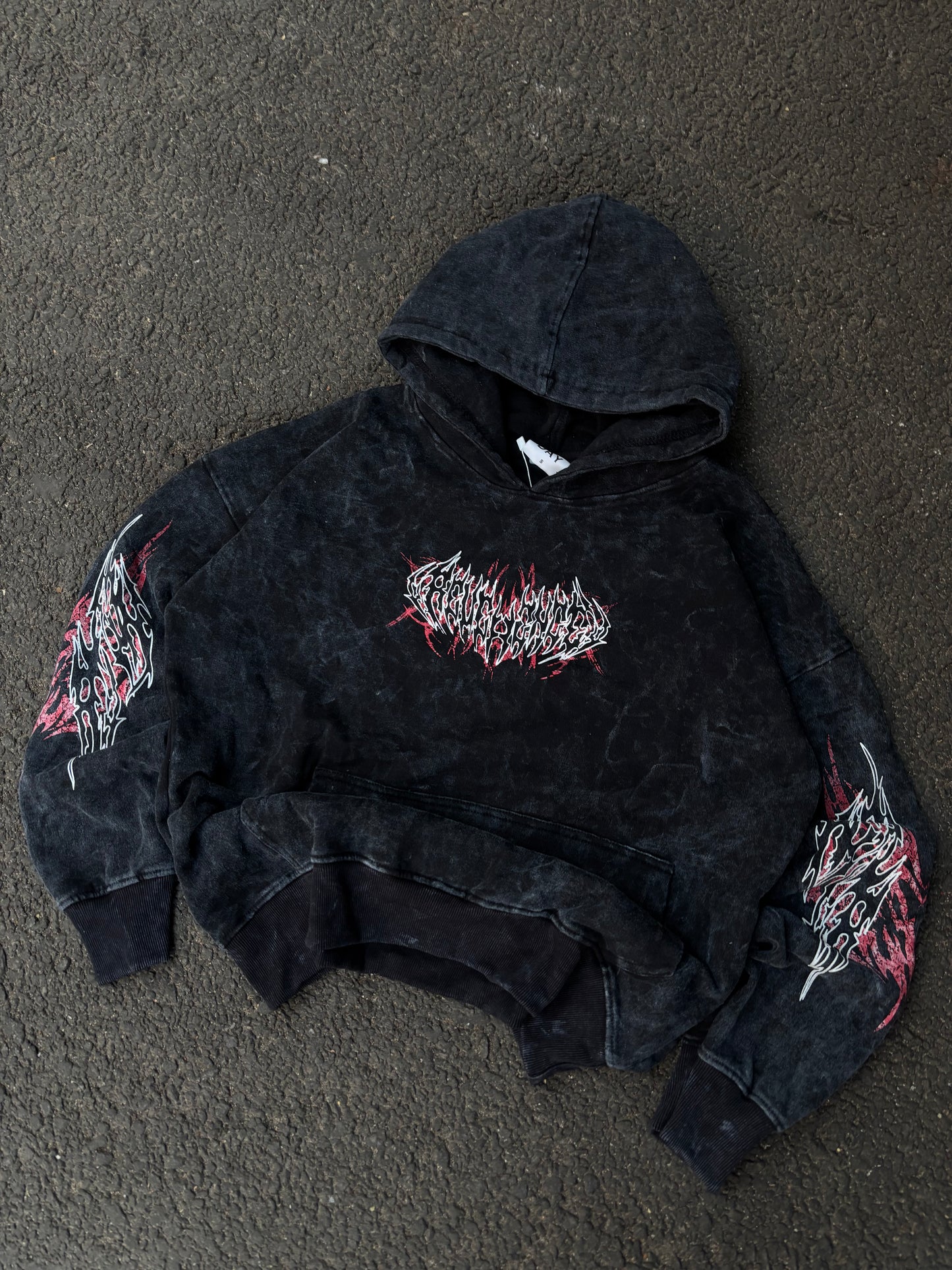 Stroke acid wash hoodie