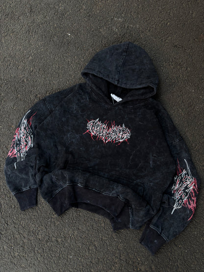 Stroke acid wash hoodie