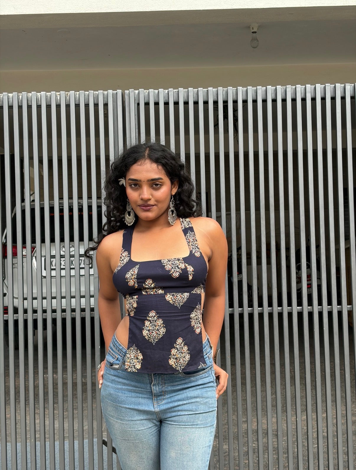Shefali backless top