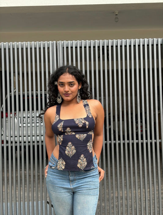 Shefali backless top