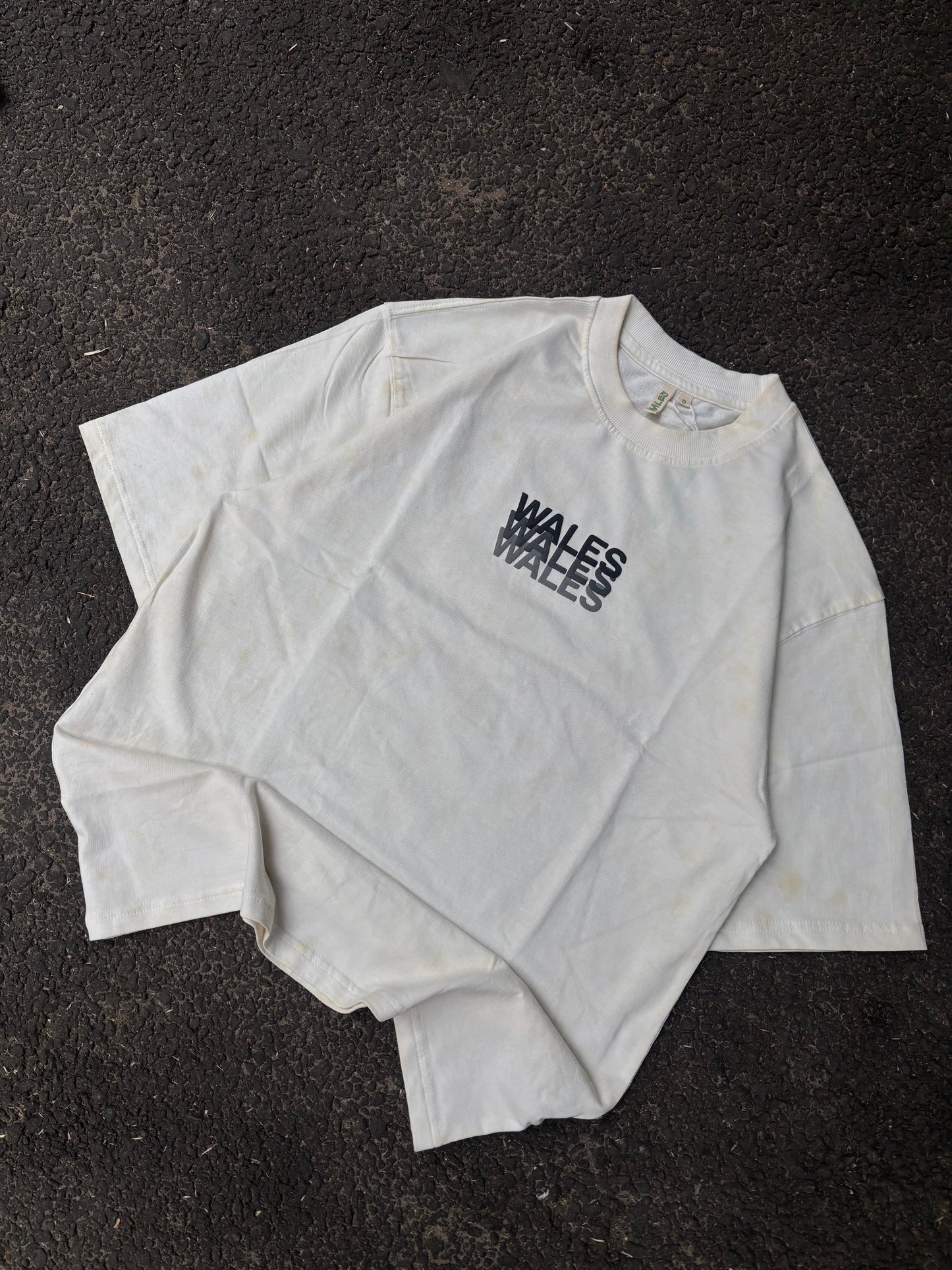 Wales white oversized tee