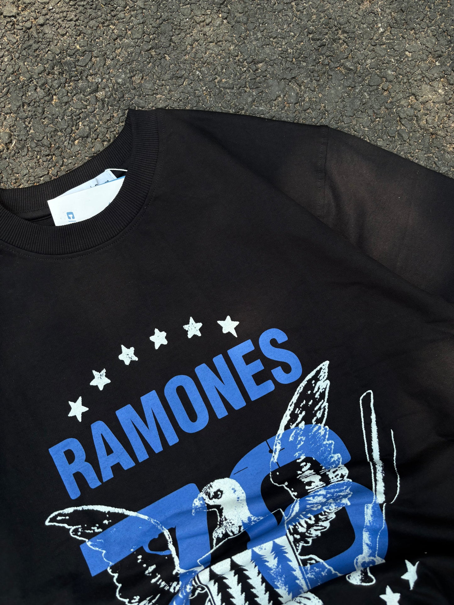 Ramones 76 black oversized tee