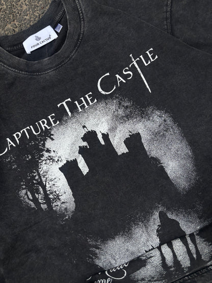 Castle acid wash oversized tee
