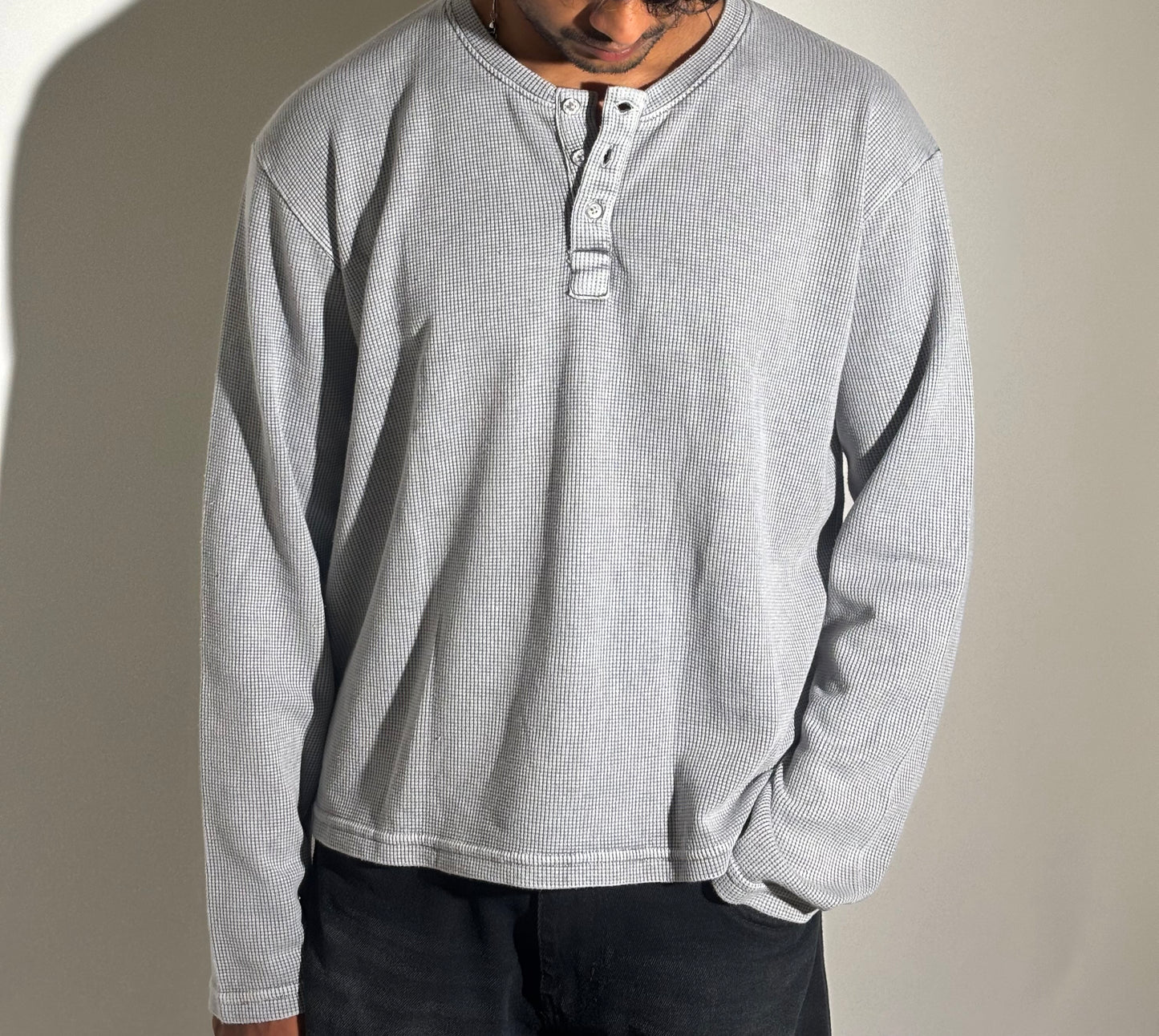 Washed Henley tee
