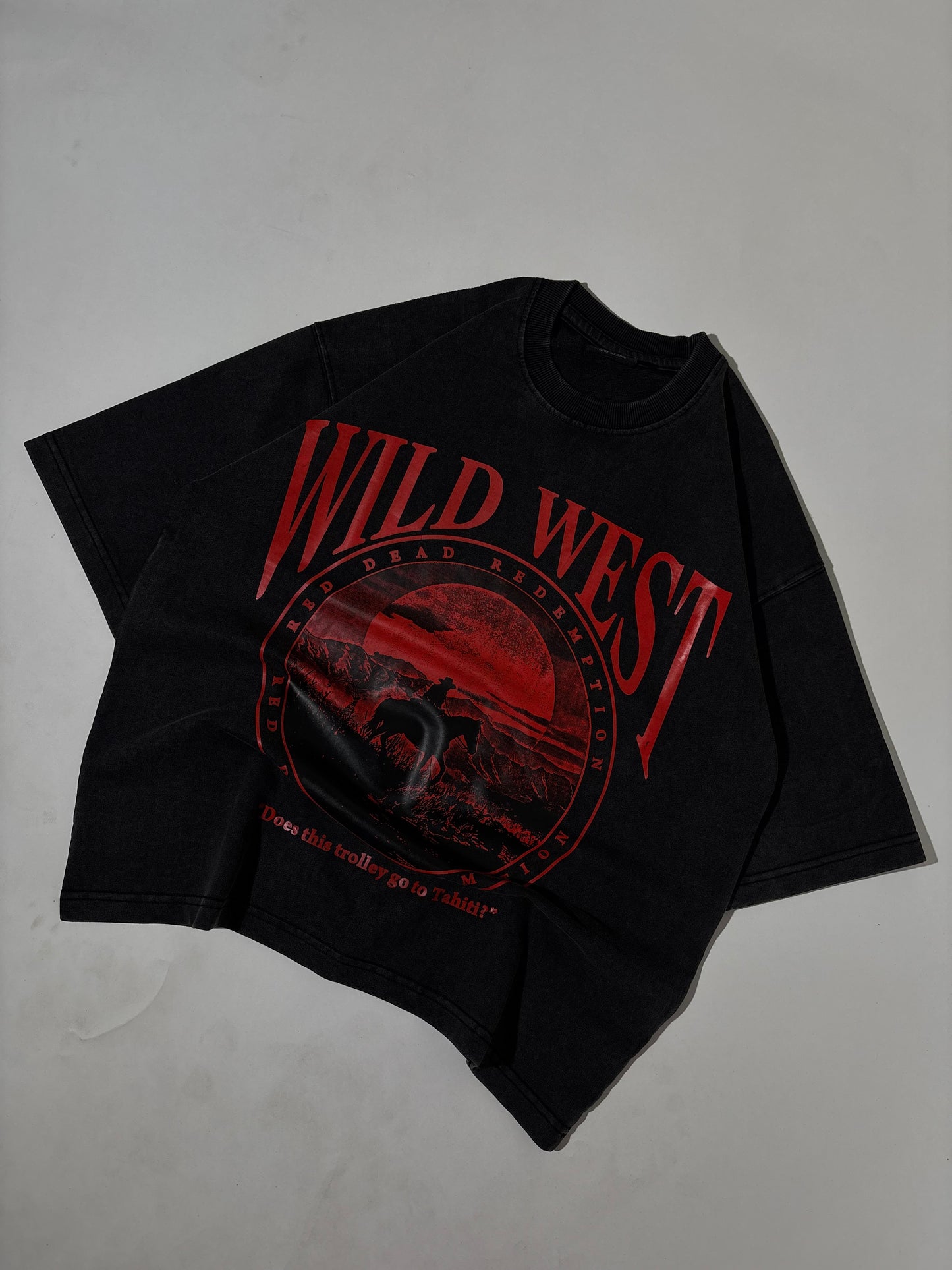 Wild premium lava wash boxy tee