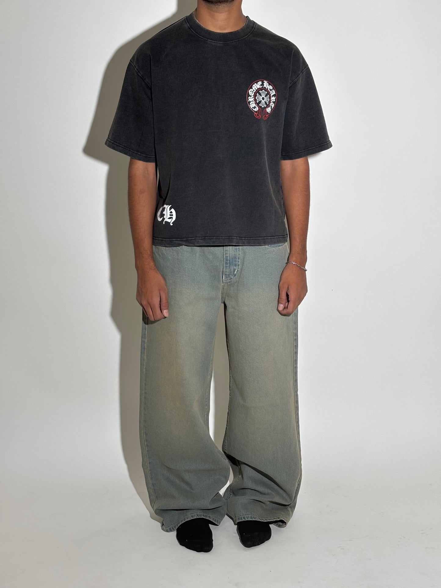 Hearts cropped boxy tee