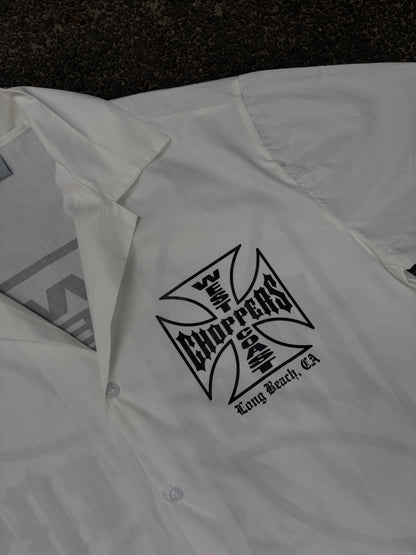 Choppers white cropped boxy shirt