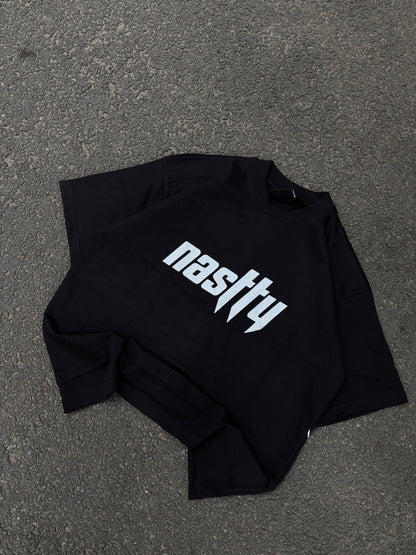 Chainsaw black oversized tee