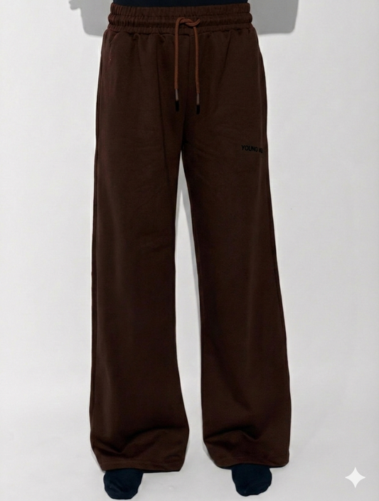 Brown track pants