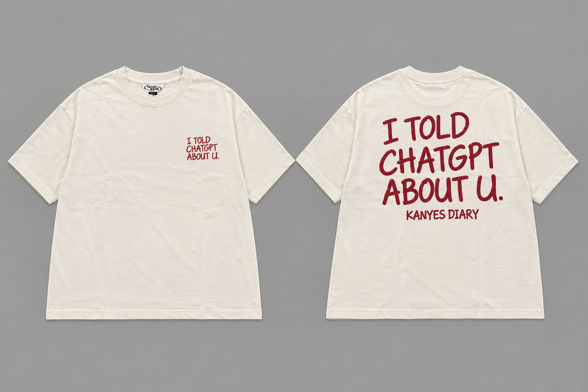Chatgpt off white boxy tee