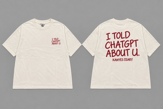 Chatgpt off white boxy tee