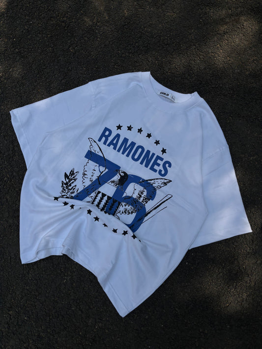 Ramones 76 white oversized tee