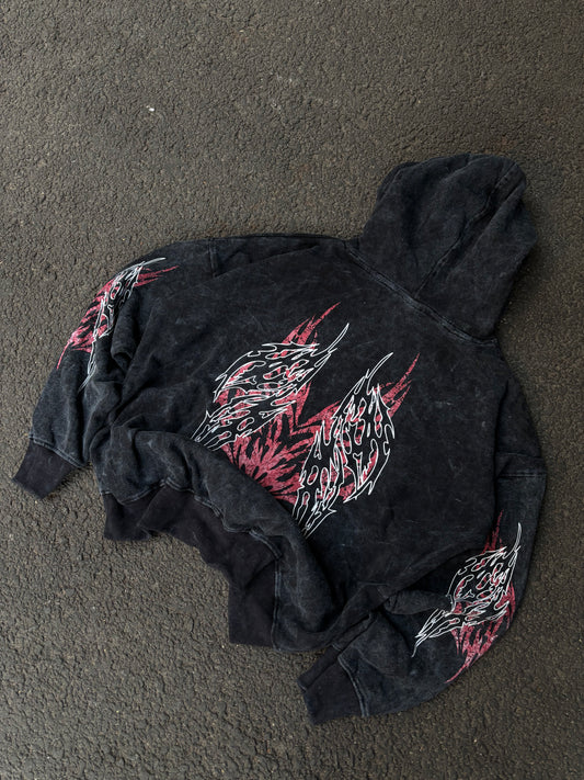 Stroke acid wash hoodie