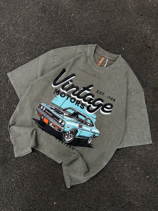 Vintage motors oversized tee