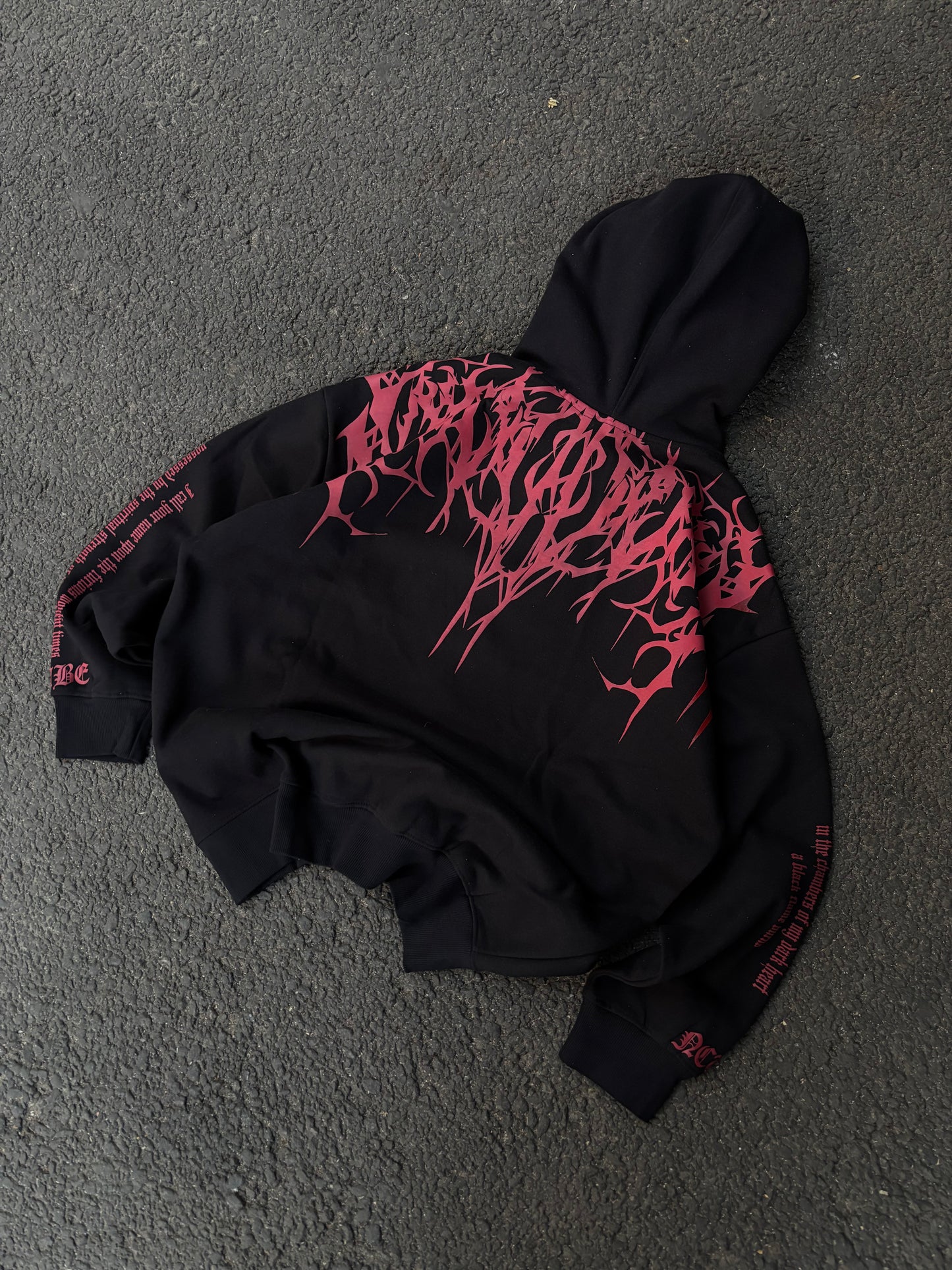 Wings black hoodie