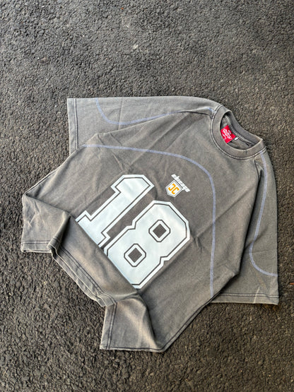 18 grey oversized tee