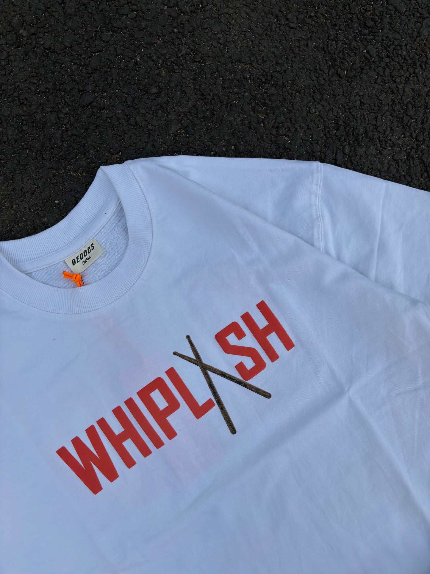 Whiplash white oversized tee