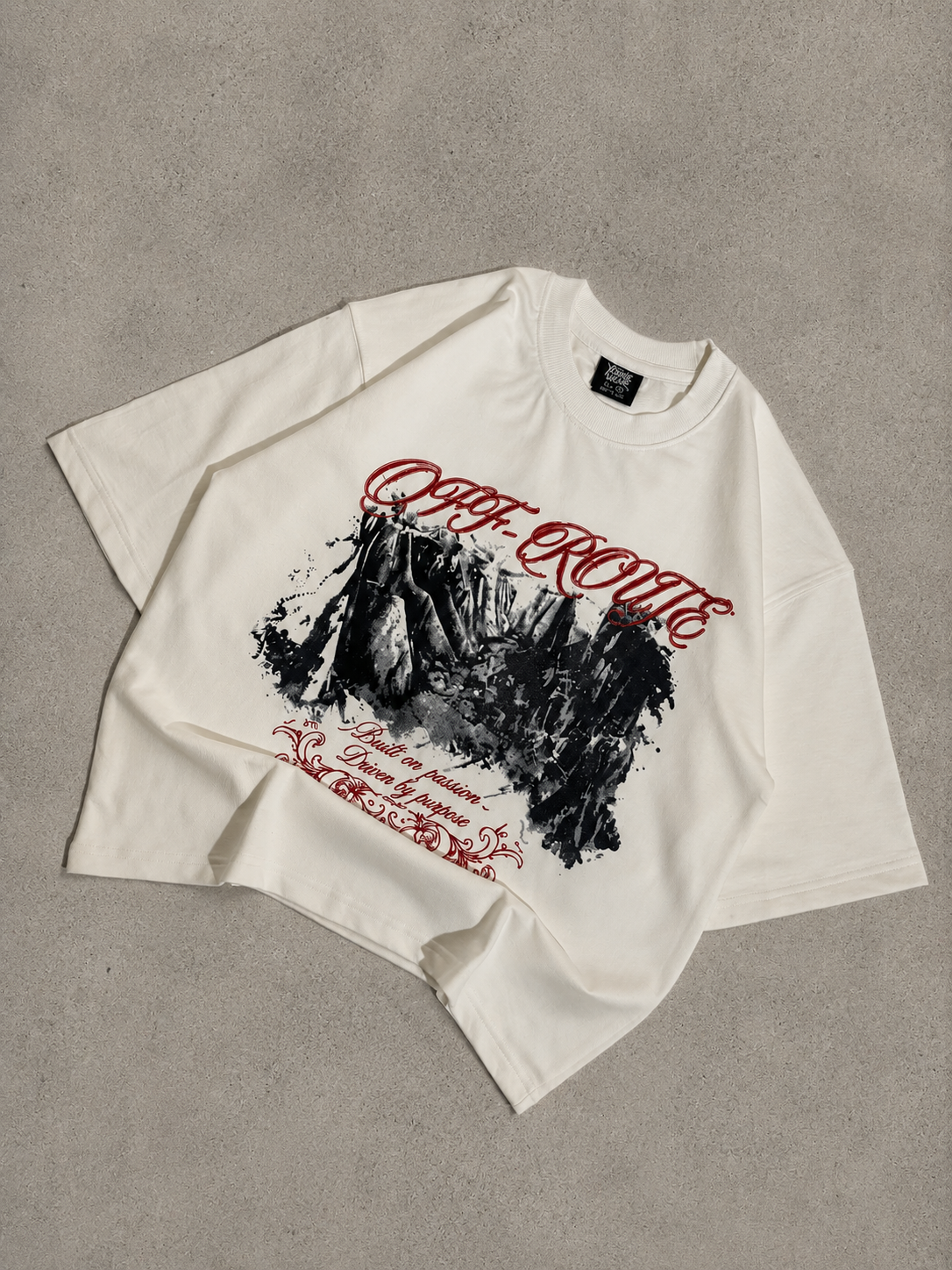 Off route cropped boxy tee