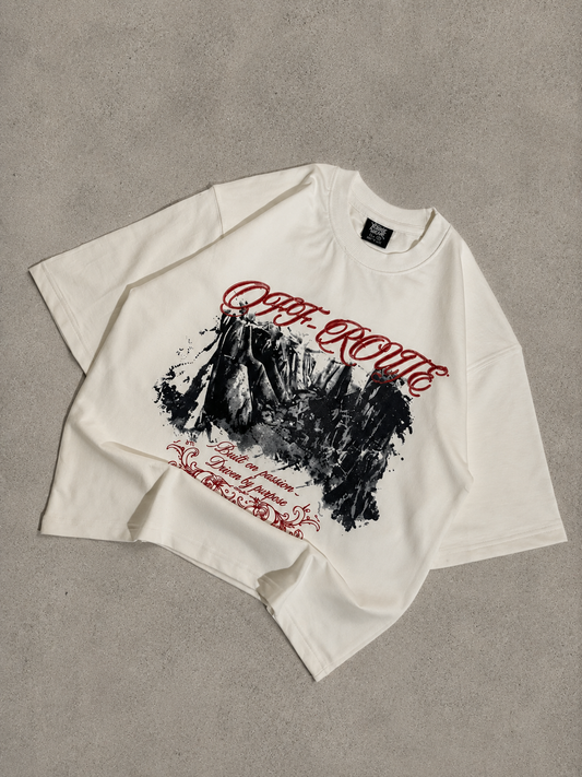 Off route cropped boxy tee