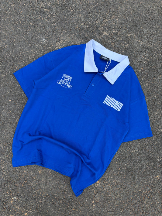 Blue polo oversized tee