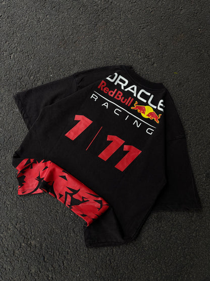 Bull acid wash oversized tee