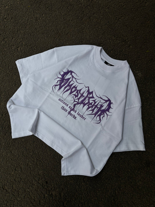 Ghost white oversized tee