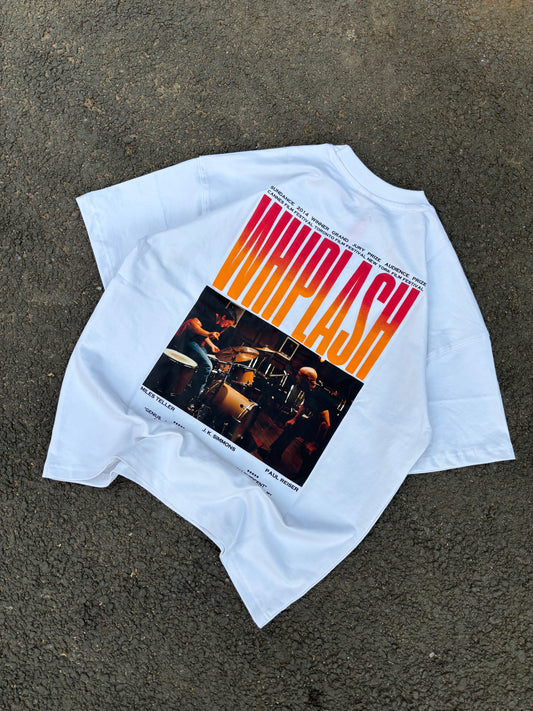 Whiplash white oversized tee