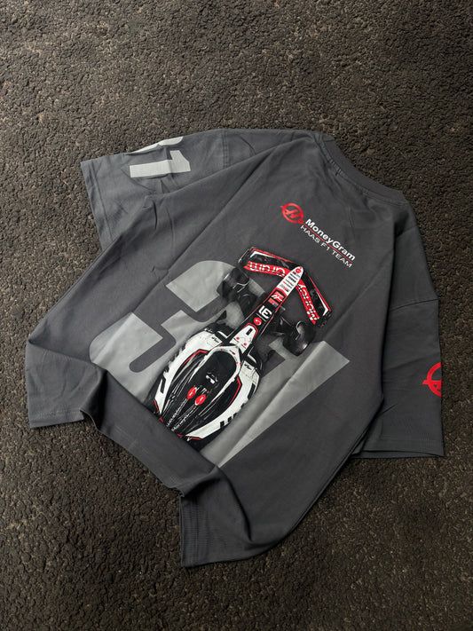 Haas grey oversized tee