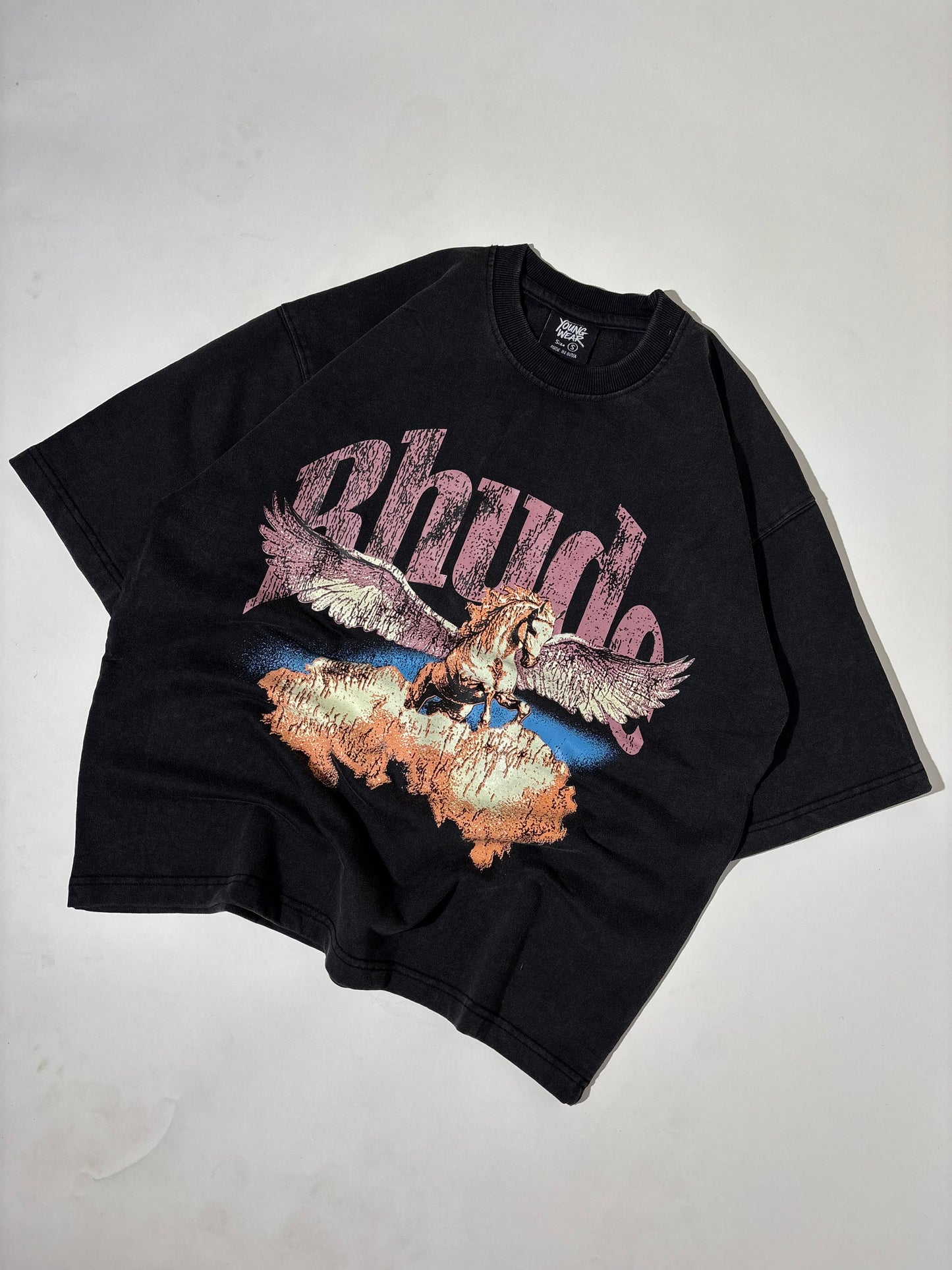 Rhude premium lava wash boxy tee