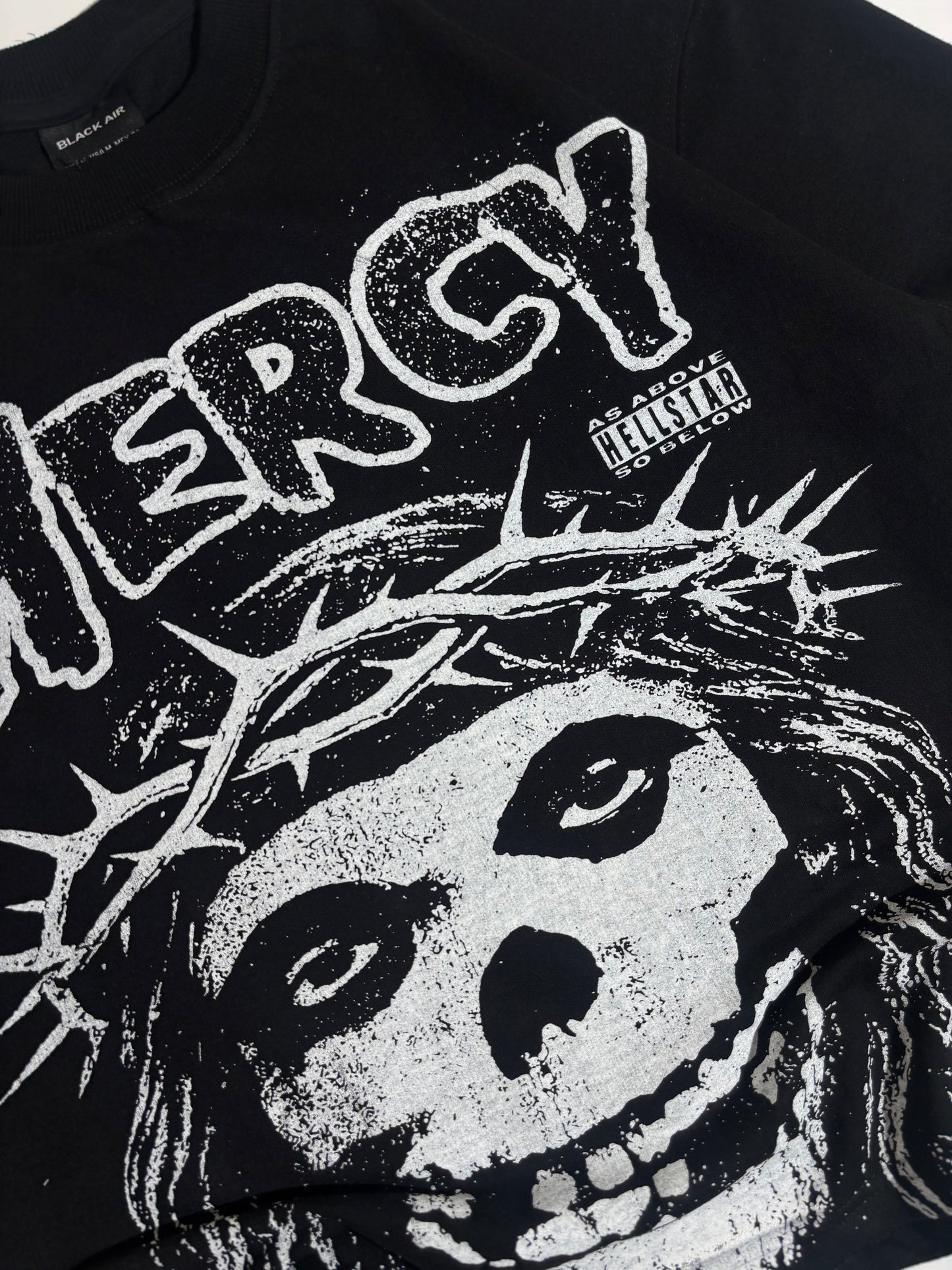 Mercy black oversized boxy tee