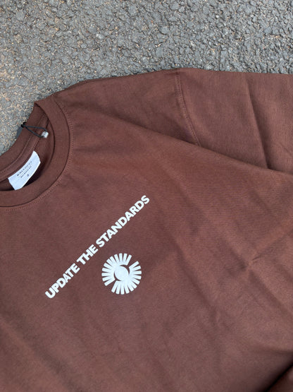 Update the standards brown oversized tee