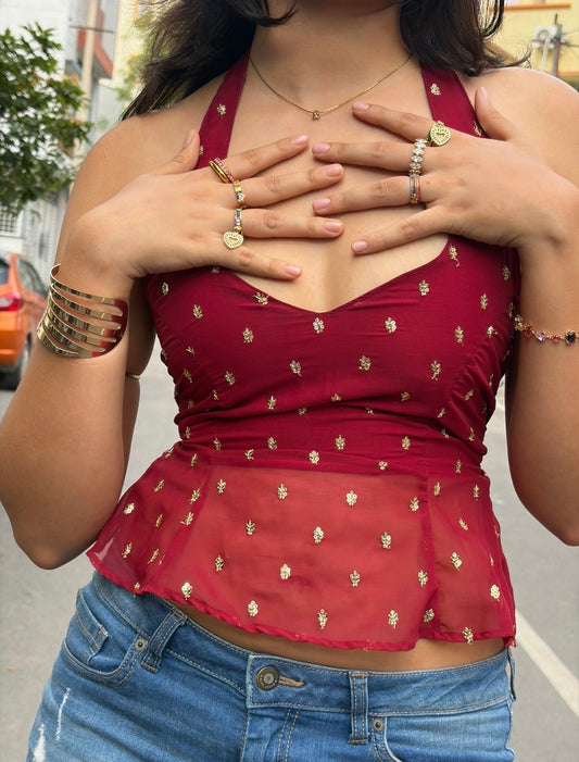 Gulal backless top